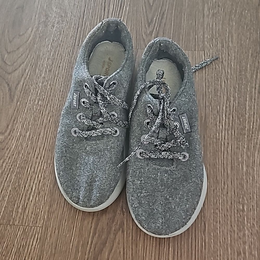 Wool gray jb sneakers 10‎